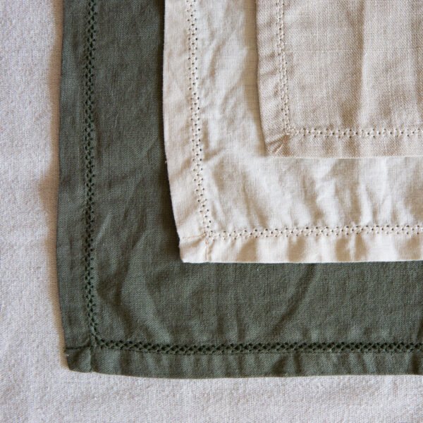 servilletas de tela bordadas