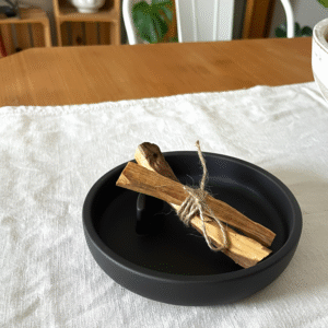 plato para sahumador hecho a mano material ecológico