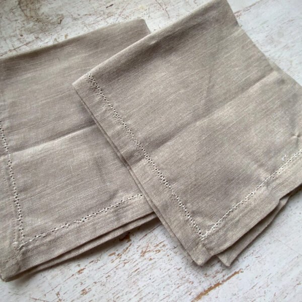 Set 2 servilletas de tela bordadas OUTLET