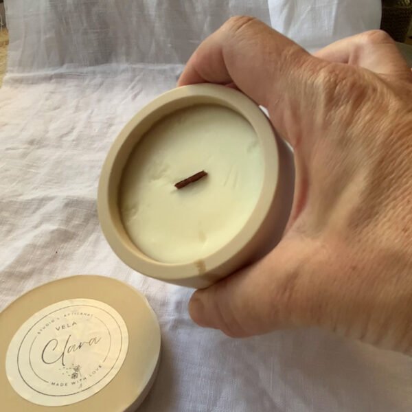 vela aromática con tapa palo santo outlet