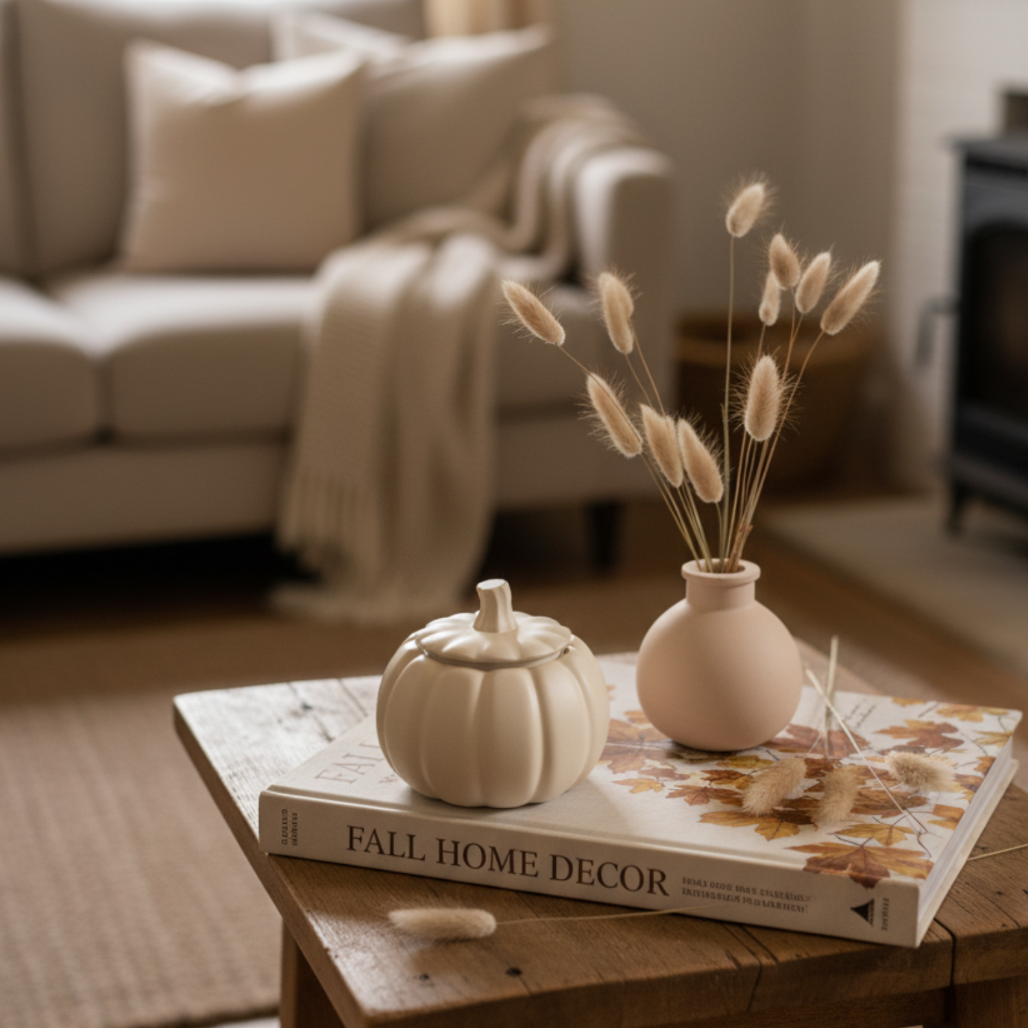 Vela de calabaza | Edición otoño | Aroma a elección | Cuenco reutilizable decoración otoñal - Imagen 5